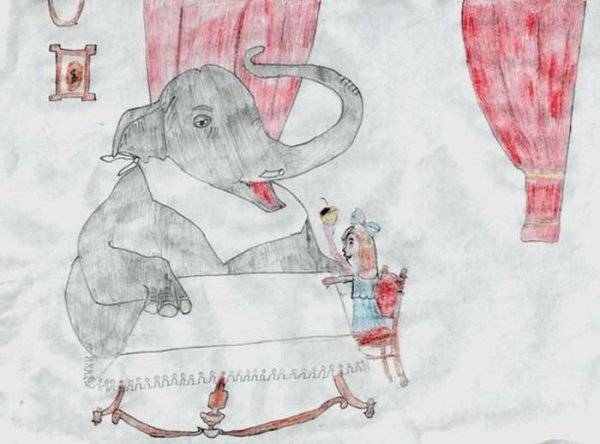 Идеи для срисовки слон куприн 