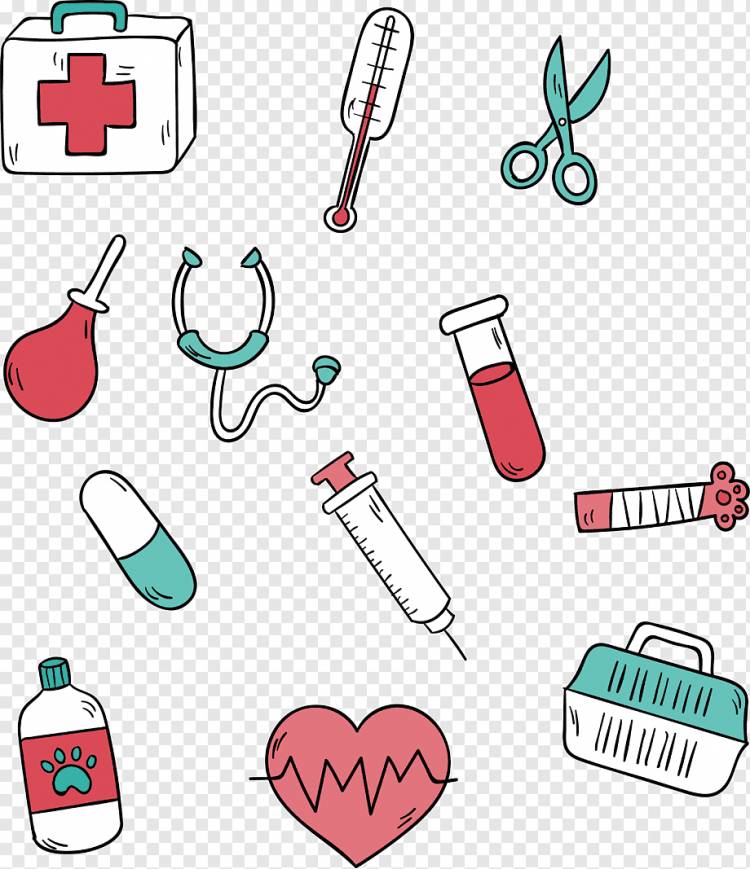 Иллюстрация разных медицинских инструментов, Врач-шприц-врач Евклидов стоматолог, Дизайн медицинского прибора, простой, рука, медицинский png