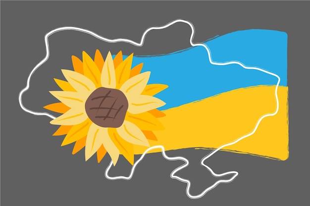 Украинский мир без войны концепция векторной иллюстрации украинский флаг молитесь за украину спасите украину от россии