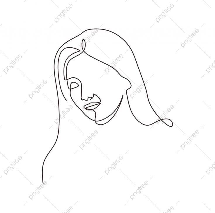 рисунок непрерывный одной линии портрета женщины минимализм дизайн PNG , рисунок крыла, женщина рисует, рисунок лица PNG картинки и пнг рисунок для бесплатной з…