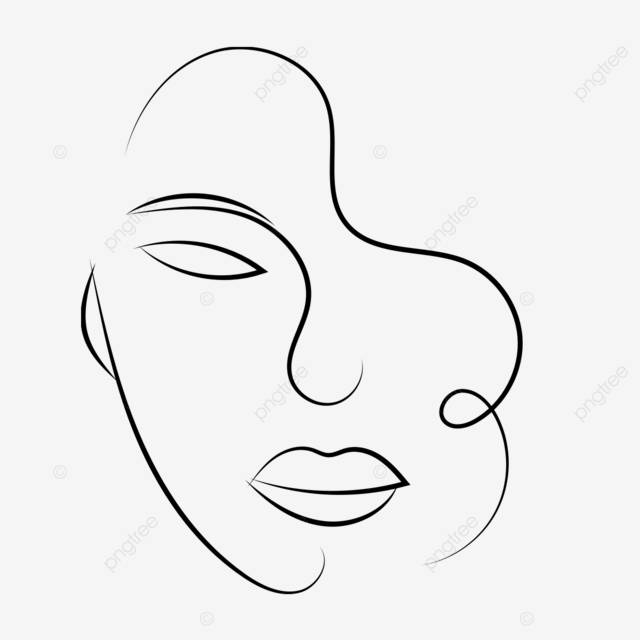 лицо линии искусства вектор PNG , женский логотип, лайнер для лица, штриховая графика PNG картинки и пнг рисунок для бесплатной загрузки