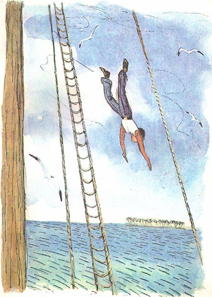 Рисунок к рассказу прыжок Толстого для учеников