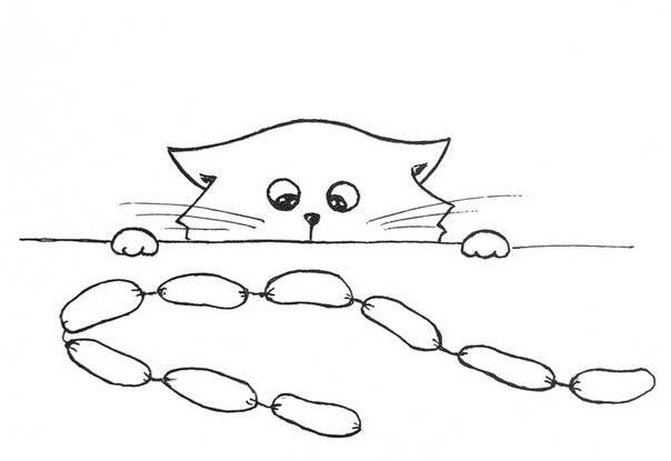 Рисунок простым карандашом кот ворюга 
