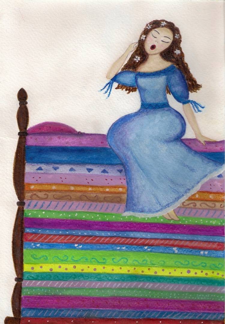 Принцесса на горошине рисунок