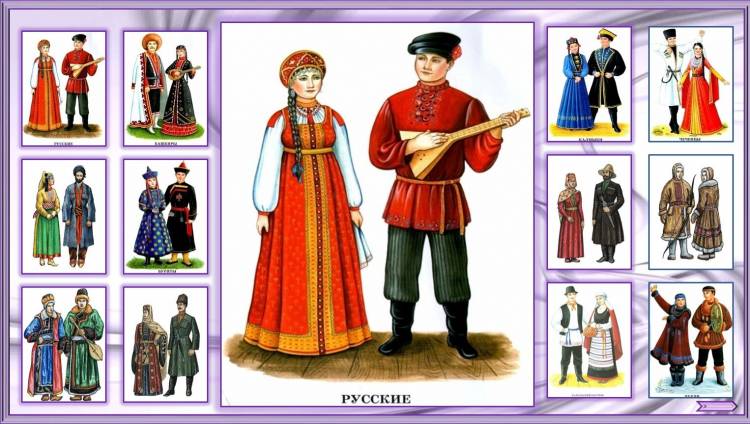 Картинки окружающий мир национальные костюмы народов россии для детей 