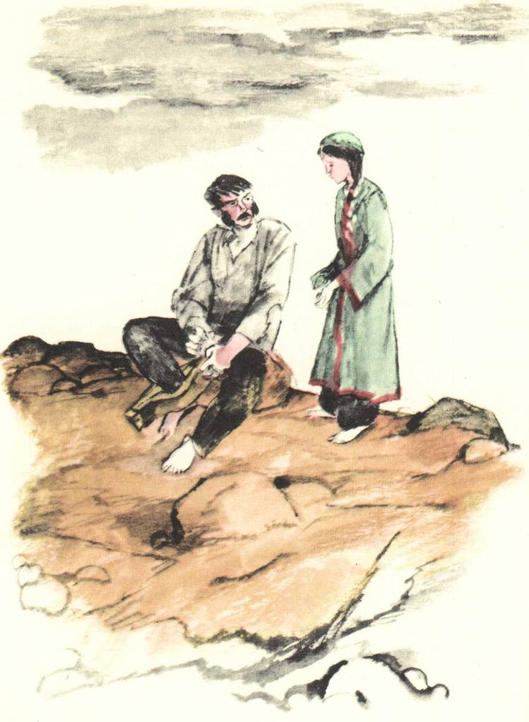 Иллюстрация кавказский пленник Дина