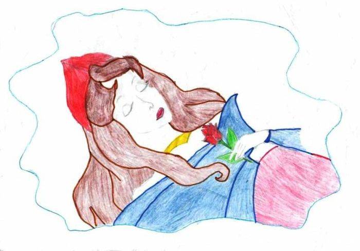 Рисунок к сказке спящая царевна для учеников