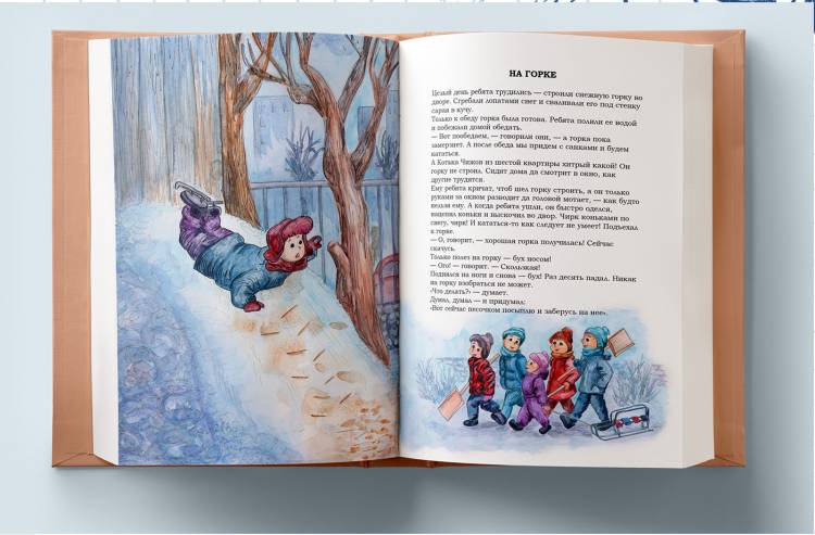 Иллюстрации для детской книги, рассказы Носова
