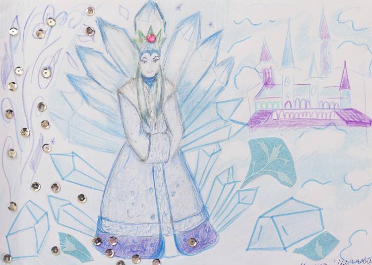 Картинки снежная королева для срисовки 