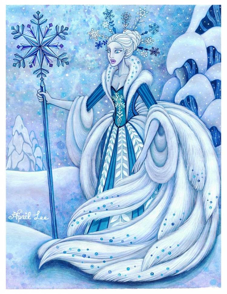 Рисунок на тему Снежная Королева