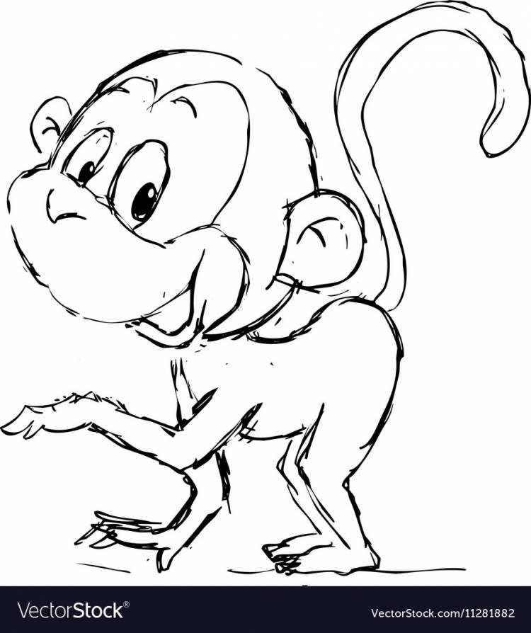 Житков про обезьянку раскраска