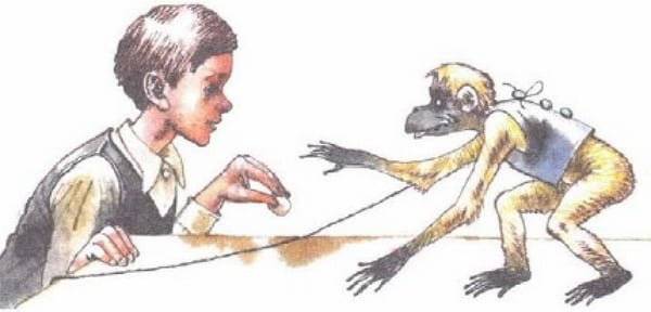 Иллюстрация к рассказу про обезьянку житкова 
