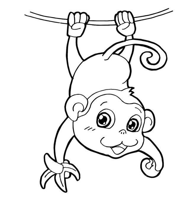 Рисунок к рассказу Про обезьянку Житкова как нарисовать, примеры?