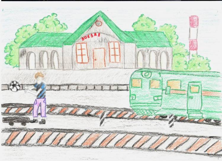 Иллюстрации к стихотворению Железная дорога 