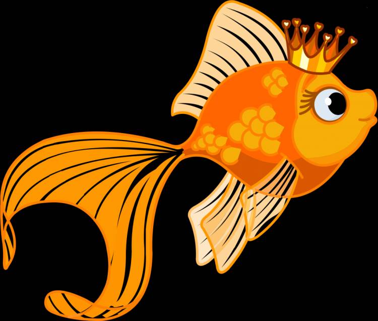 Рисунок золотая рыбка для детей