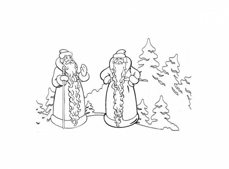 Иллюстрация к сказке два мороза
