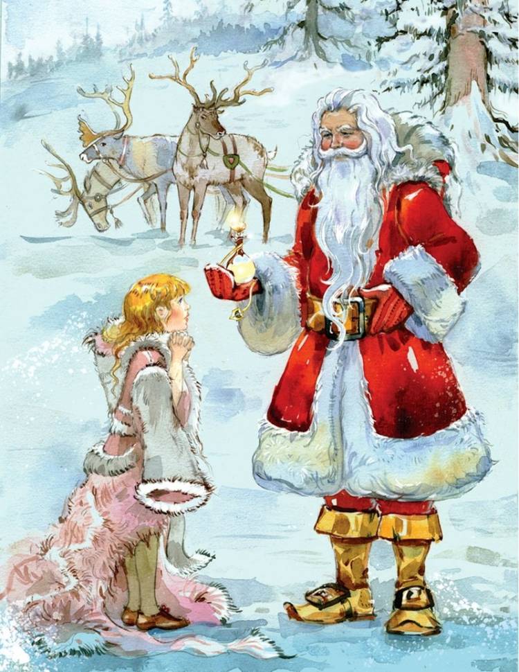 Иллюстрация к сказке два мороза