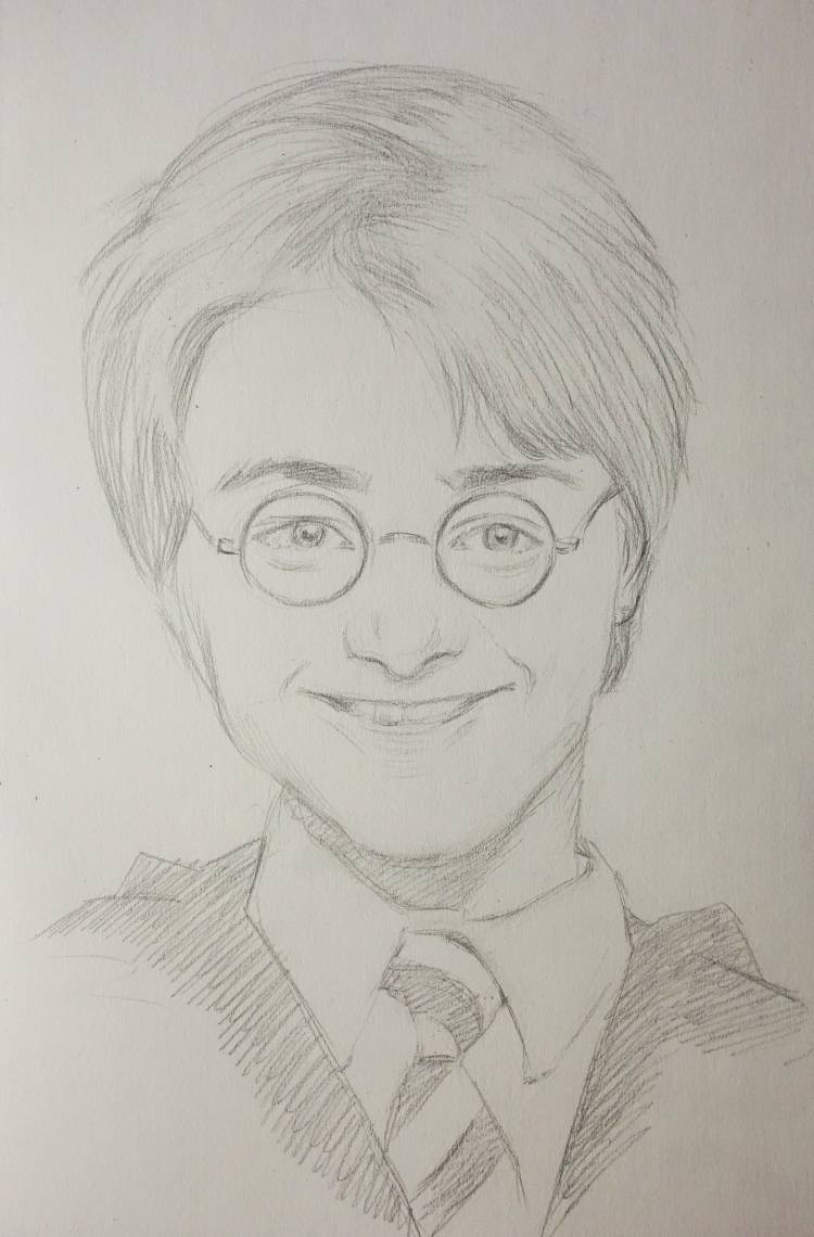 Гарри Поттер рисунки карандашом поэтапно