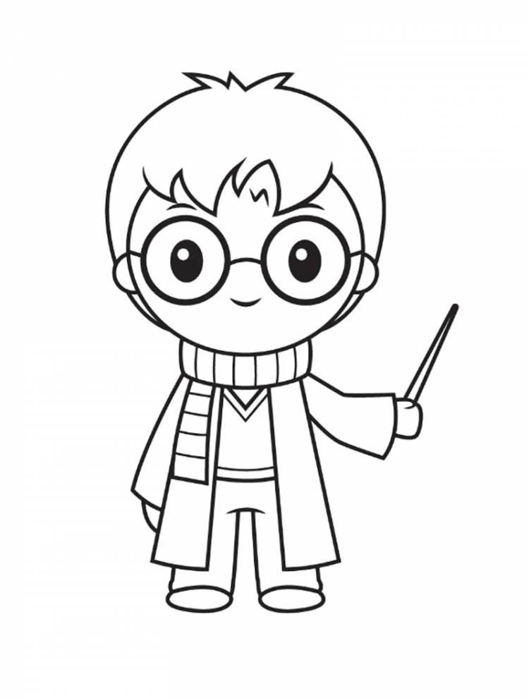 Как нарисовать Гарри Поттера карандашом поэтапно?
