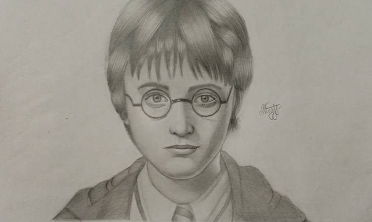 Как нарисовать Гарри Поттера карандашом