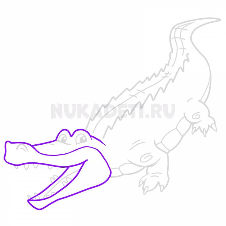 Как нарисовать крокодила