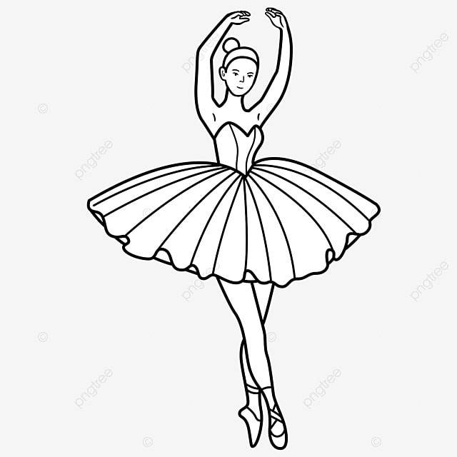 набросок девочки на балете PNG , балет, девушка, элегантный PNG картинки и пнг PSD рисунок для бесплатной загрузки