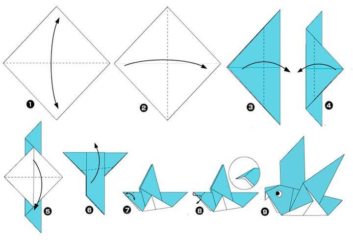 Оригами “голубь мира”
