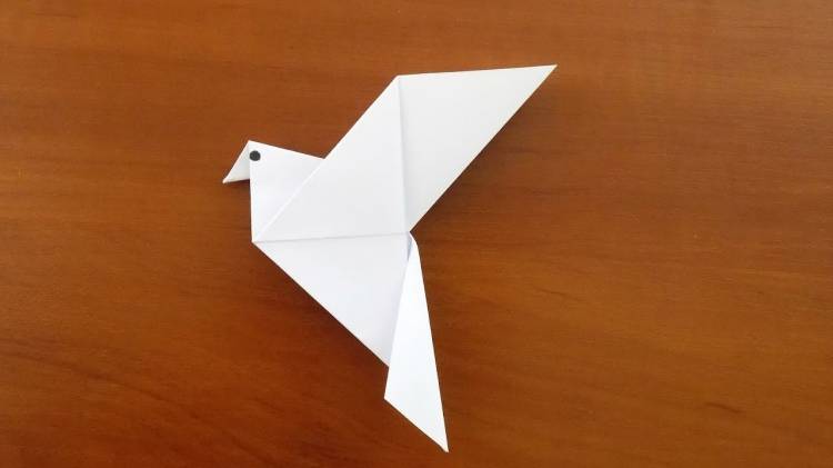 bird dove origami diagram for beginner