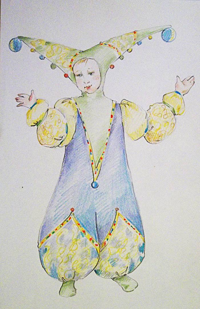Иллюстрация Эскиз карнавального костюма amp;Венецианский