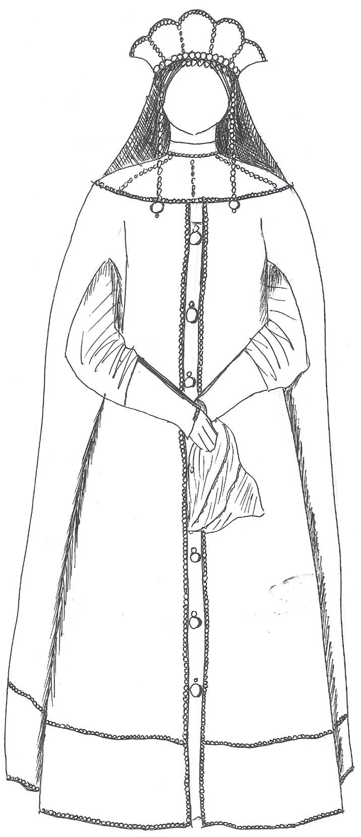 Зарисовка дворянского костюма