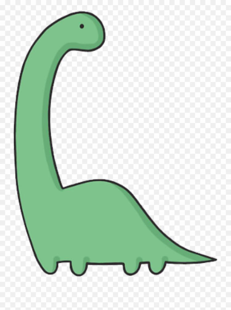 Мультяшный динозавр рисунок