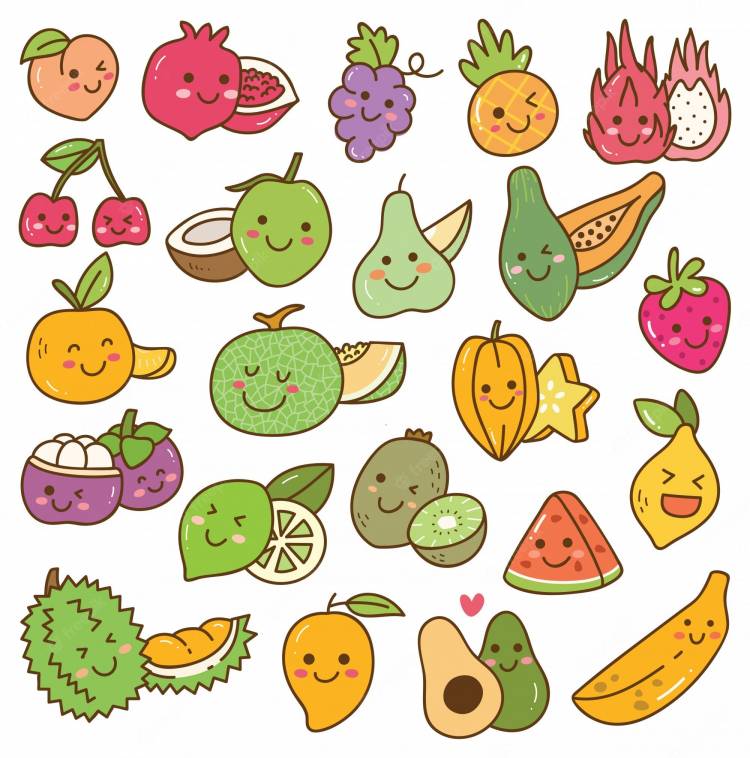 Овощи легкие рисунки