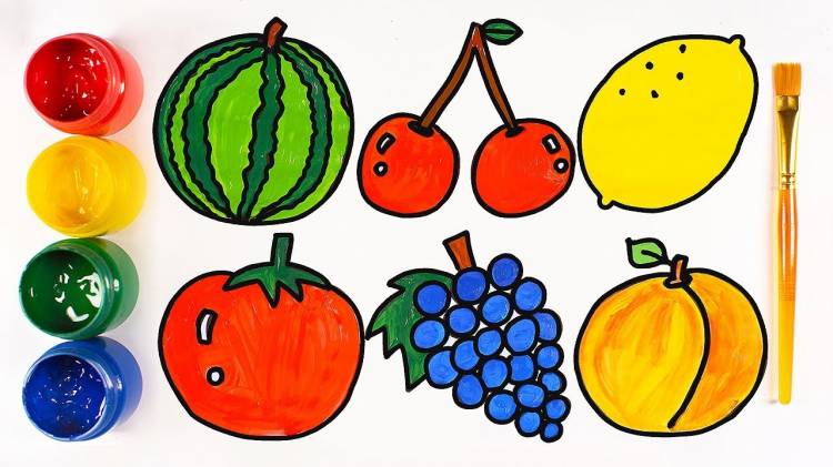 Как Нарисовать Овощи и Фрукты