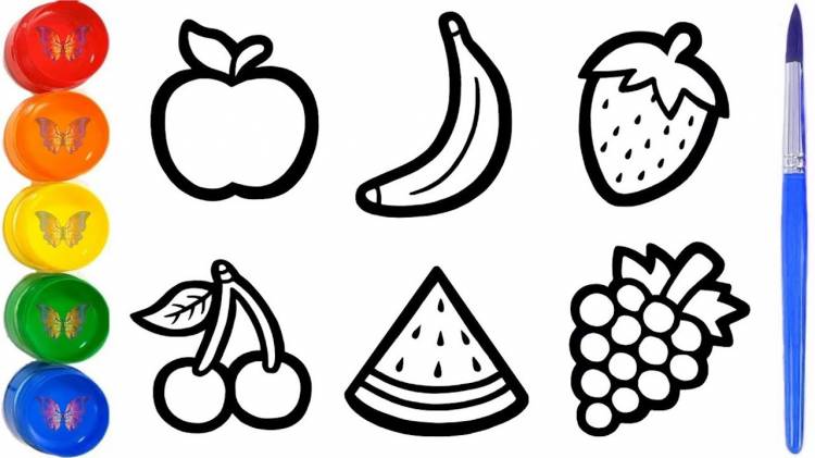 Let's Learn How To Draw Fruits Together
