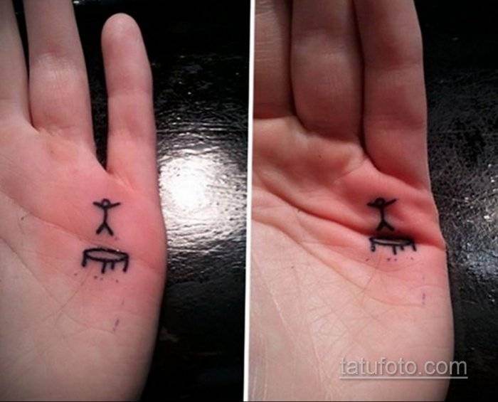 Легкие татуировки на руке ручкой 