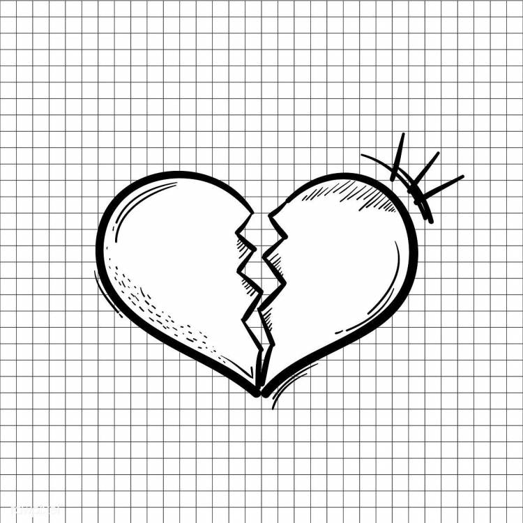 Легкие рисунки для срисовки маленькие сердечки