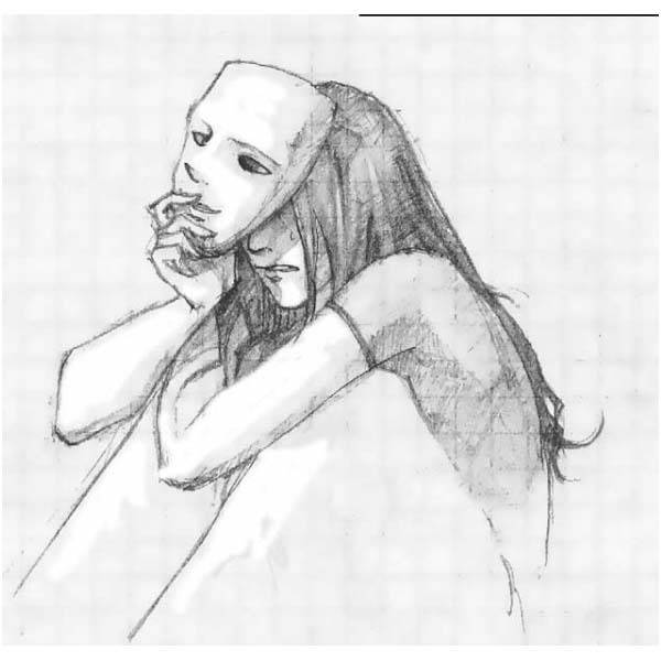 Картинки для срисовки плачущая девушка 