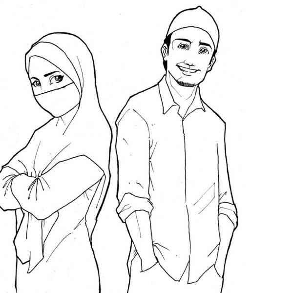 Как нарисовать мусульманку 