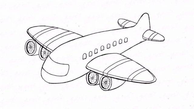 Рисунки для срисовки самолеты 
