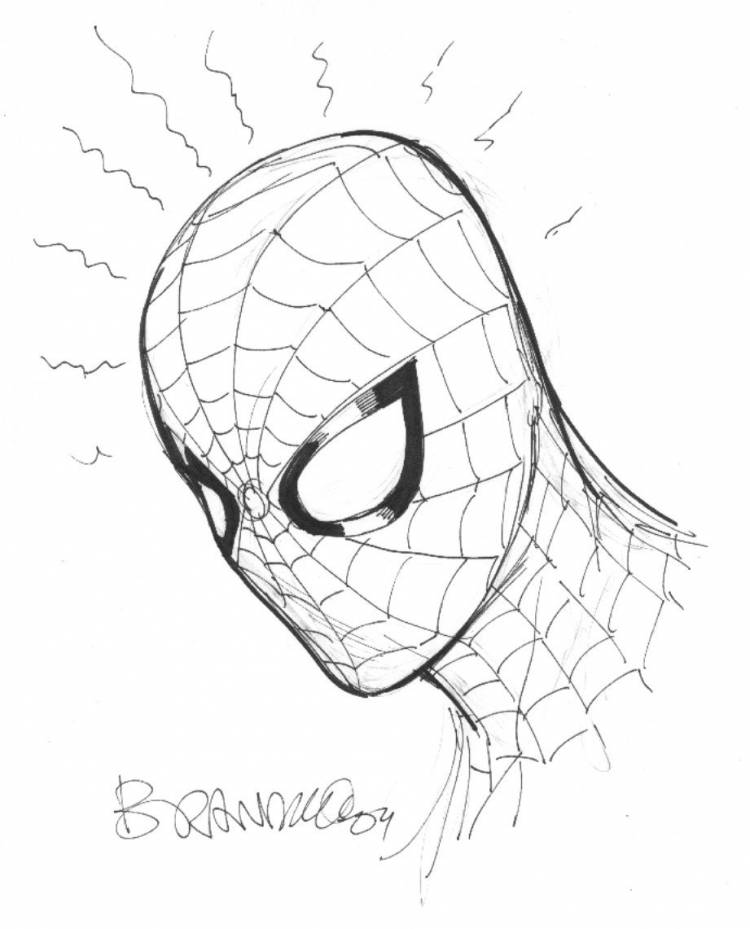 Человек паук рисунок карандашом легко
