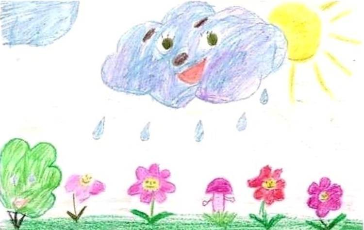 Детский рисунок весенняя гроза