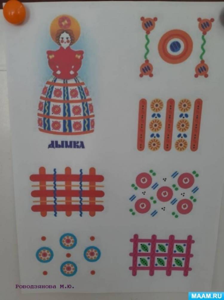Конспект занятия по рисованию «Элементы дымковской росписи» с детьми дошкольного возраста 