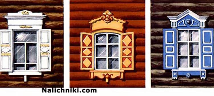 Рисунок окно русской избы