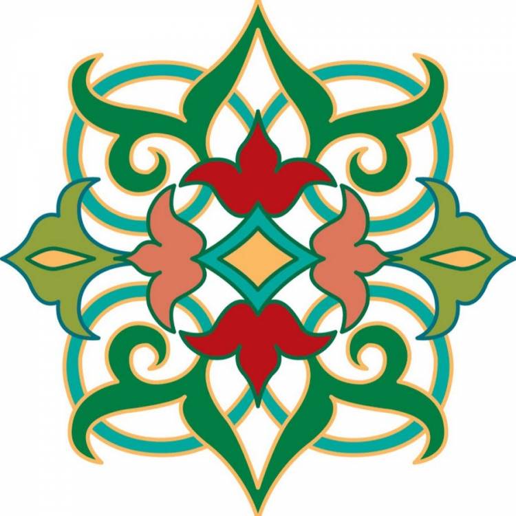 Вертикальный орнамент татарский на одежду