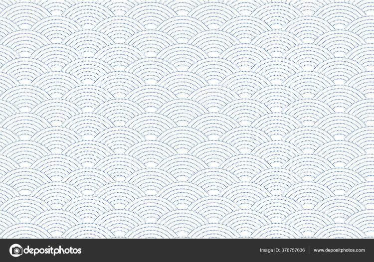 Японский Узор Белым Оттенком Прозрачном Фоне Синий Акула Комон Векторное изображение ©t_k_m