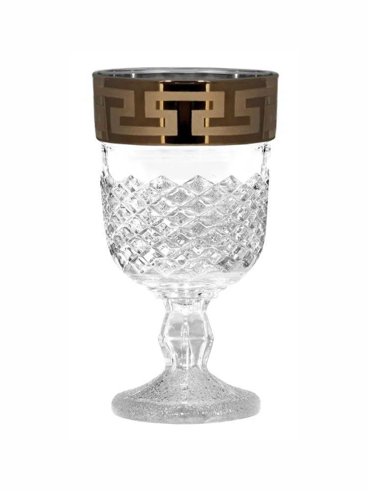 Подарочный набор бокалов для вина с алмазной гравировкой PROMSIZ Греческий узор