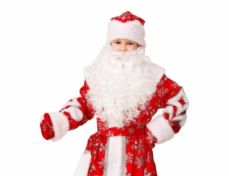 Карнавальный костюм Дед Мороз с узорами, рост