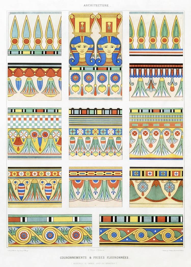 Древний Египет орнаменты и узоры