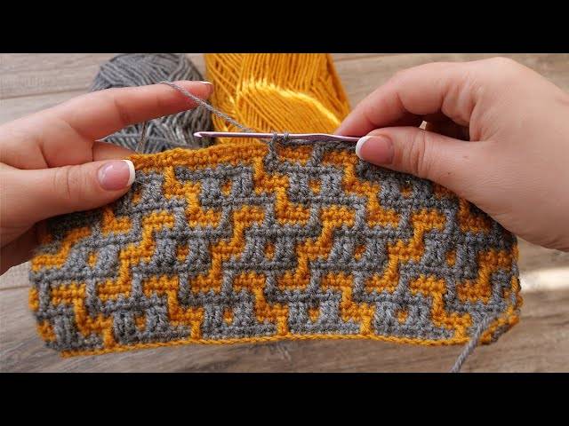 Мозаичная техника вязания крючком Mosaic crochet patterns