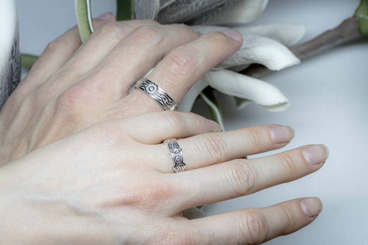 Обручальные кольца в кельтском стиле «Кайлех»